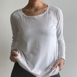 Lululemon white scoop neck top